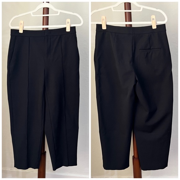 Vince. Pintuck Tapered Trouser black size 6 - Picture 6 of 11